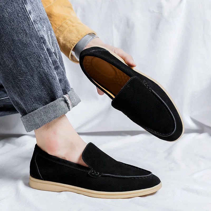GEONWOO OLD MONEY SUEDE LOAFERS