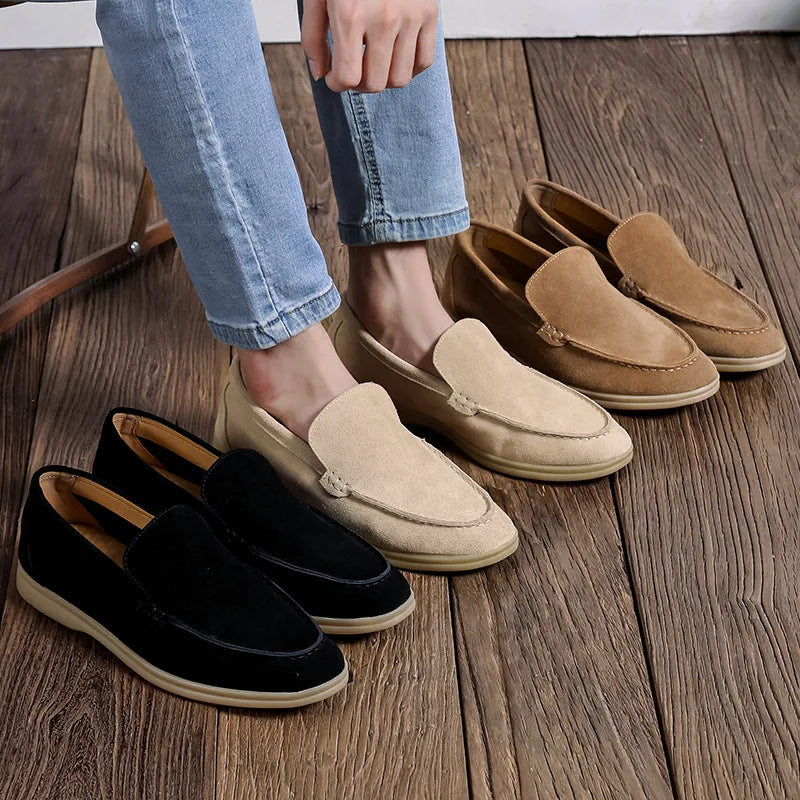 GEONWOO OLD MONEY SUEDE LOAFERS
