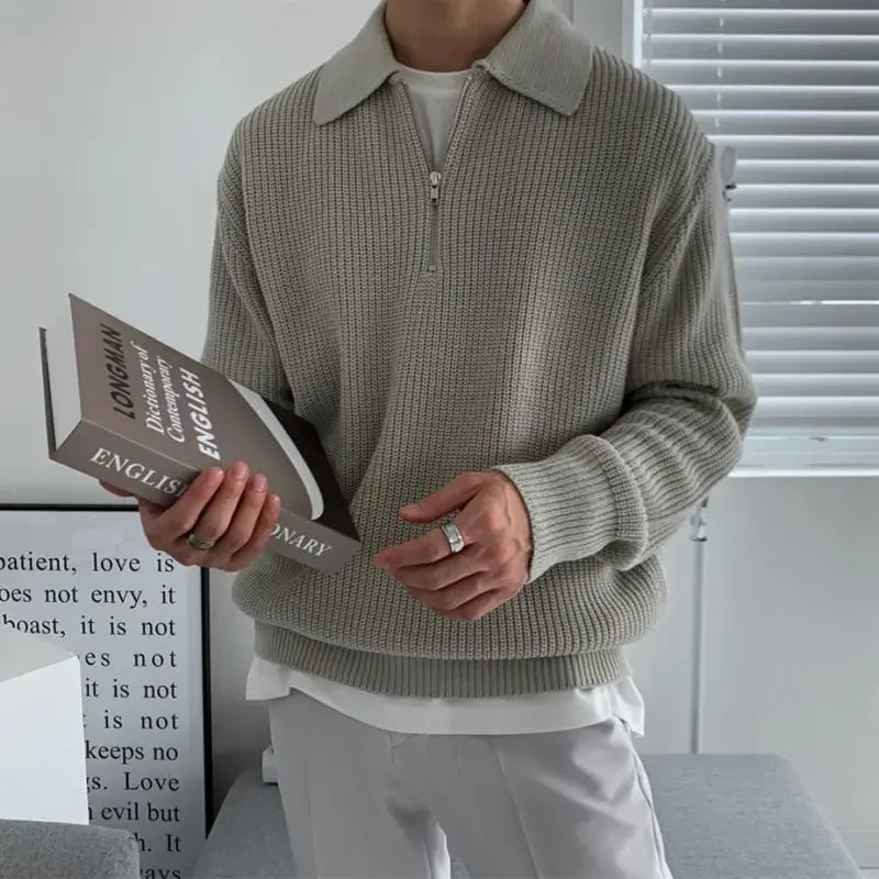 PASSIONIS ZIPPER SWEATER