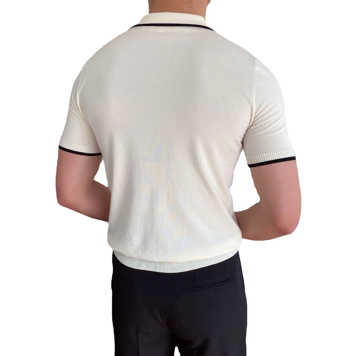 Men's Polo Shirt Elbow-Sleeved T_SHIRT
