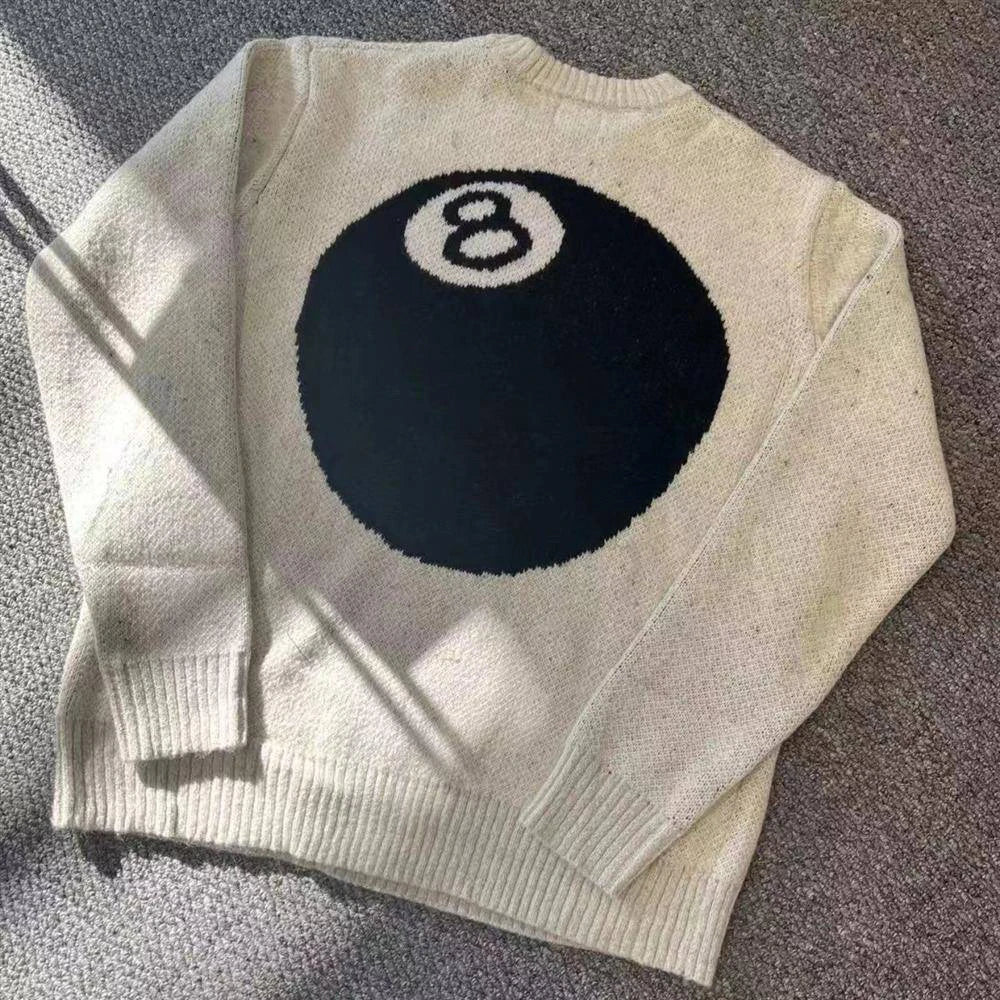 The 8 Ball Statement – old money Knit Sweater