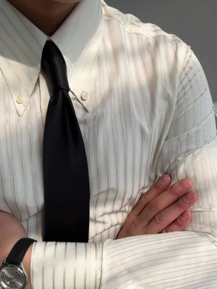 THE EXECUTIVE TOUCH – STRIPED SLIM FIT SHIRT