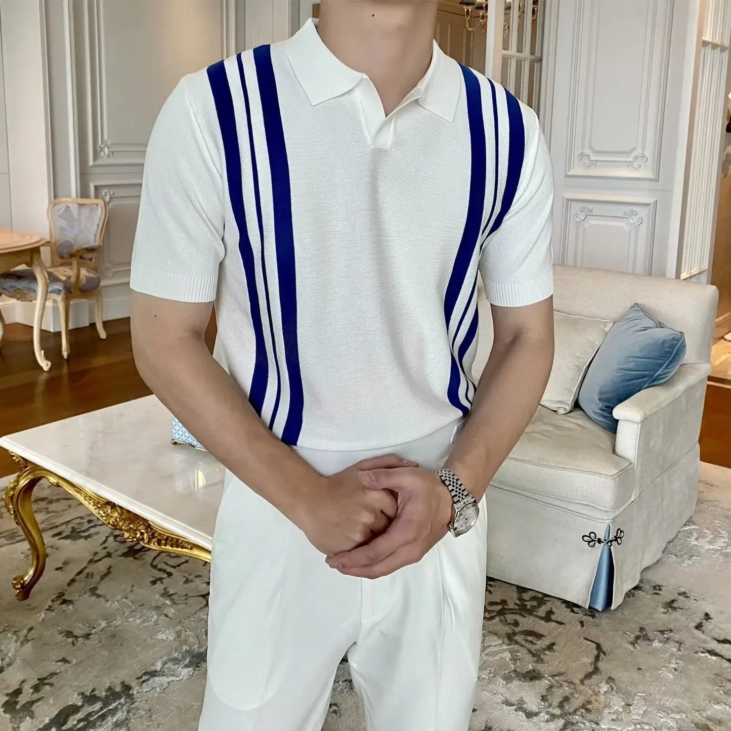 FLORENCE STRIPED POLO