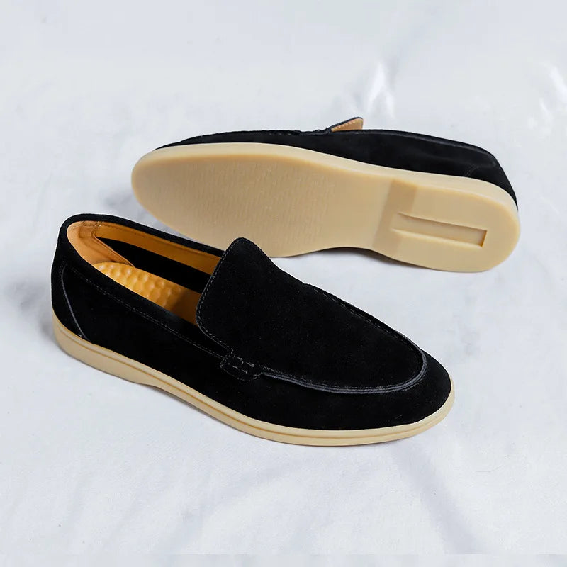 GEONWOO OLD MONEY SUEDE LOAFERS