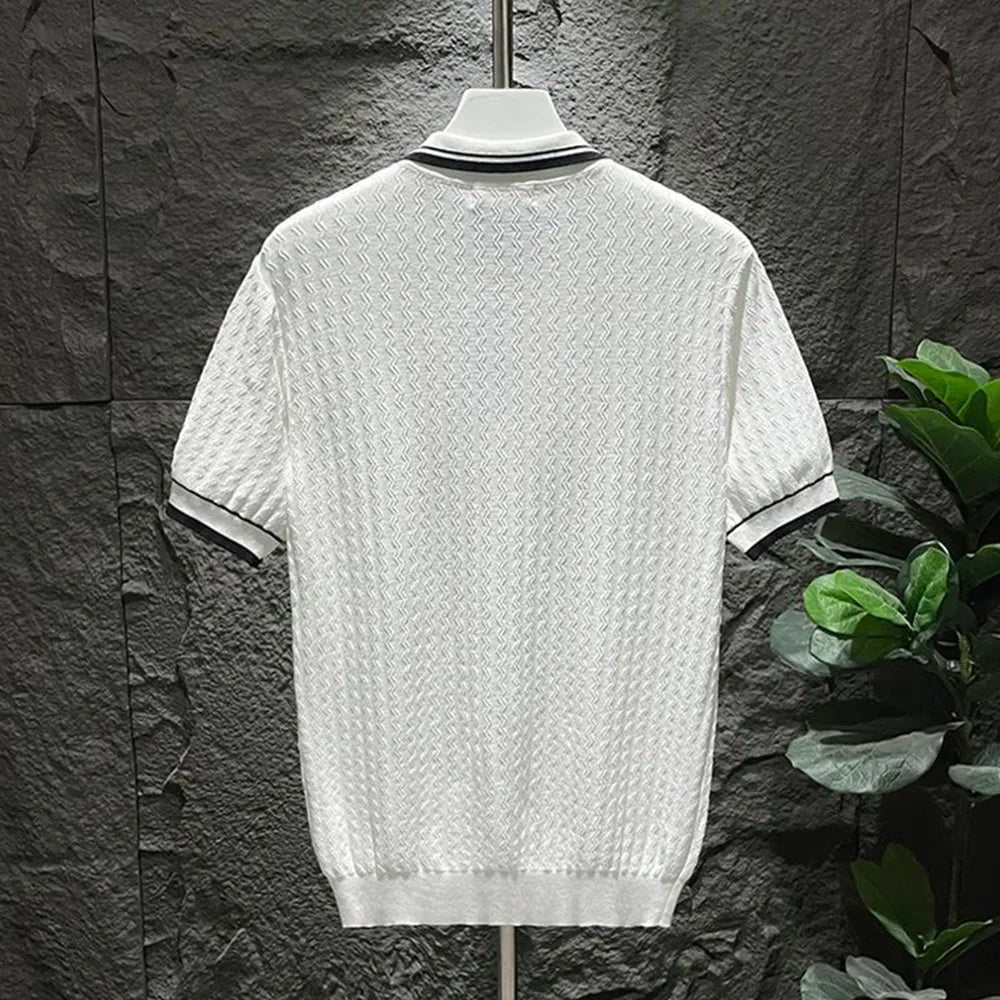 Passionis™ Retro Ice-Silk Polo – Italian Summer Edition