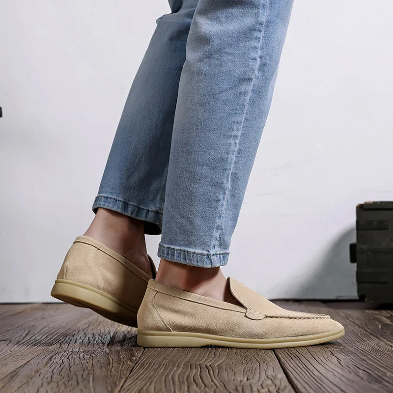 GEONWOO OLD MONEY SUEDE LOAFERS