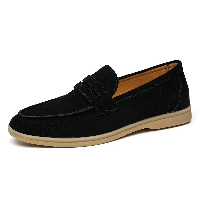 GEONWOO OLD MONEY SUEDE LOAFERS
