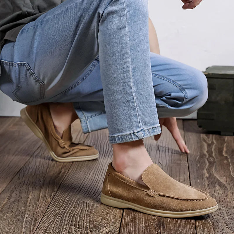 GEONWOO OLD MONEY SUEDE LOAFERS