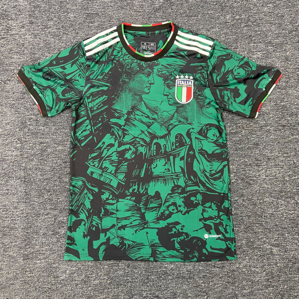 Football Jersey 2022 World Cup Brazil Co-Branded Jersey Italy 125Th Anniversary Short-Sleeved Single Top Team