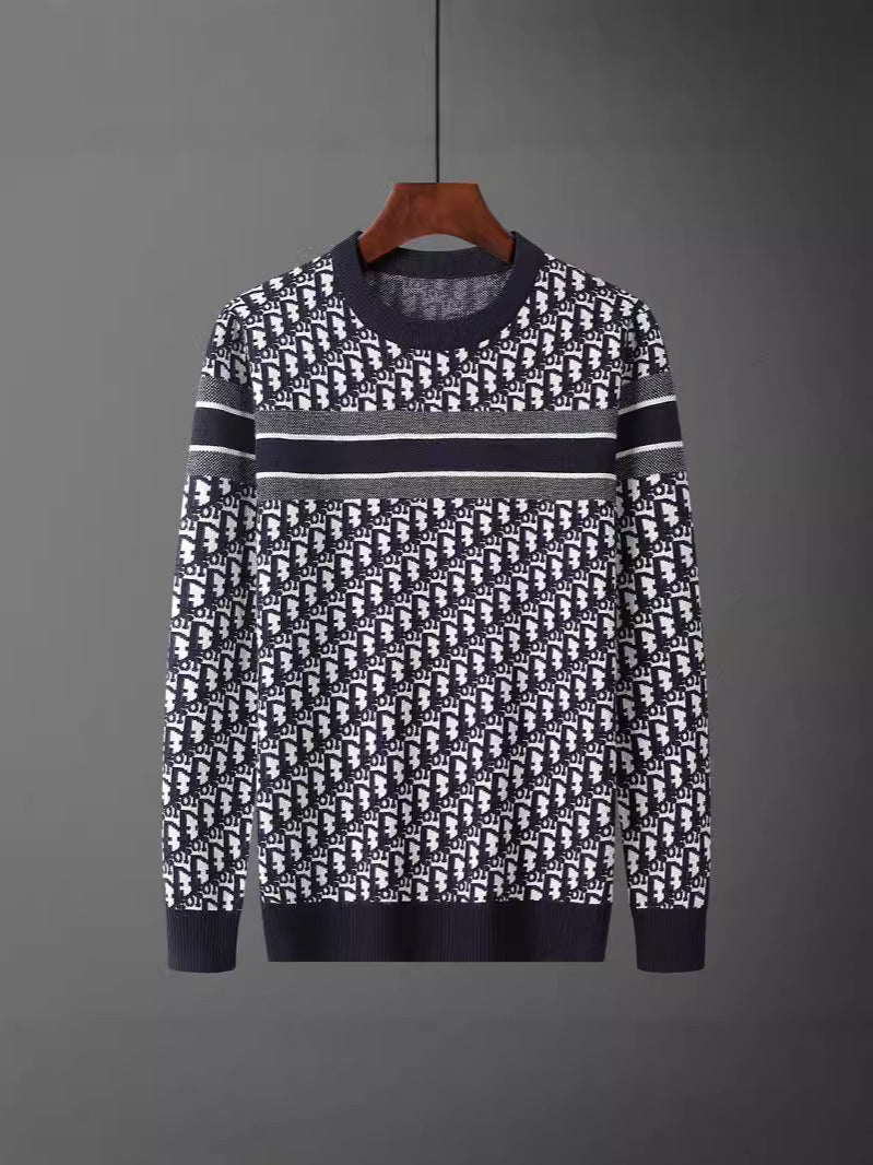 2025 New European Cross-Border Letter 3D Digital Printing Round Neck Pullover Casual Round Neck Sweatshirt For Men And Women