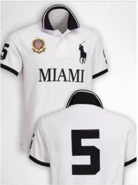 Summer Men's Cross-Border Polo Shirt Lapel Embroidered Malaysian City Style Casual Large Size Top T-Shirt Polo Short Sleeves