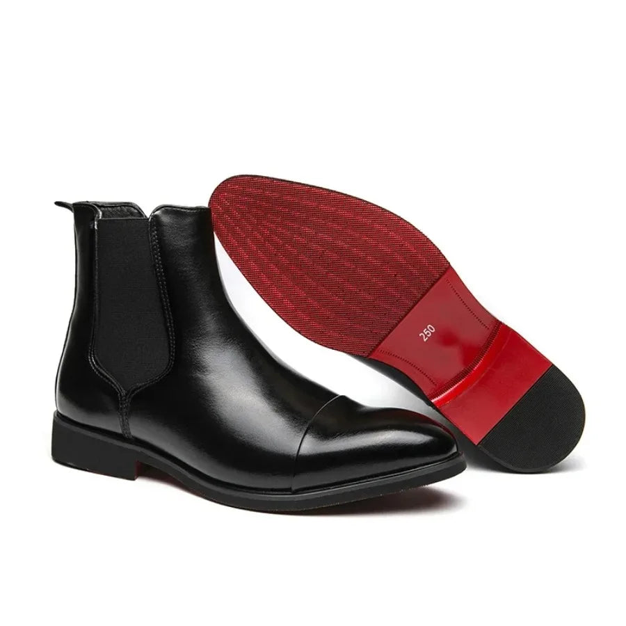 Passionis Crimson Elite Heritage Leather Chelsea Boots