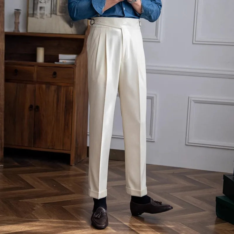 passionis Chic Tie-Waist Wide-Leg Flow Trousers