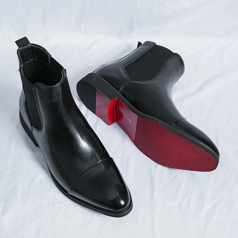 Passionis Crimson Elite Heritage Leather Chelsea Boots