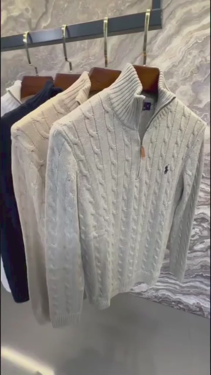 PASSIONIS | Polo RL: The Iconic Cable Half-Zip